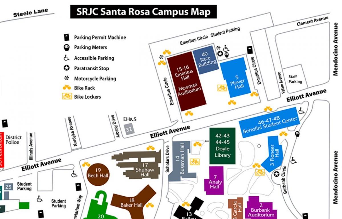 Santa Rosa campus map